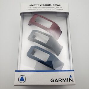 Garmin vivofit 2 Replacement Bands Unisex Small Red Gray Blue 010-12336-11 3pk